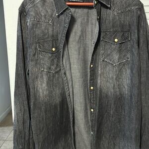 Scotch & Soda Dark Gray Denim Shirt
